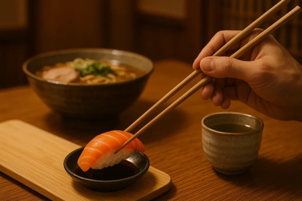 errores al pedir en un restaurante japones